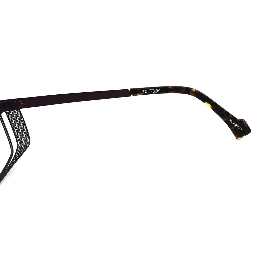 J.F. Rey Eyeglasses Frames JF2626 1375 Brushed Silver Side Shields 55-18-144